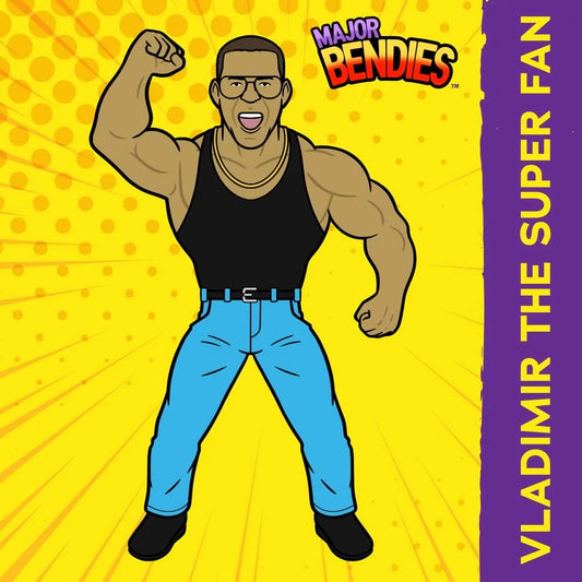 2024 Major Wrestling Figure Podcast Major Bendies Limited Edition Vlad the Super Fan