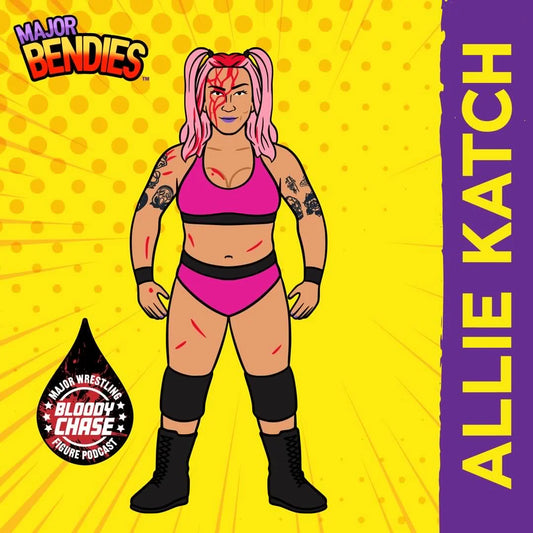 2024 Major Wrestling Figure Podcast Major Bendies Series 6 Allie Katch [Bloody Chase]