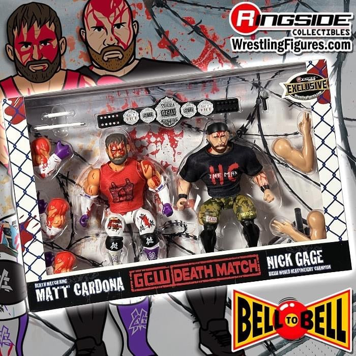 2023 GCW Bell to Bell Ringside Collectibles Exclusive Death Match: Matt Cardona vs. Nick Gage [Bloody]