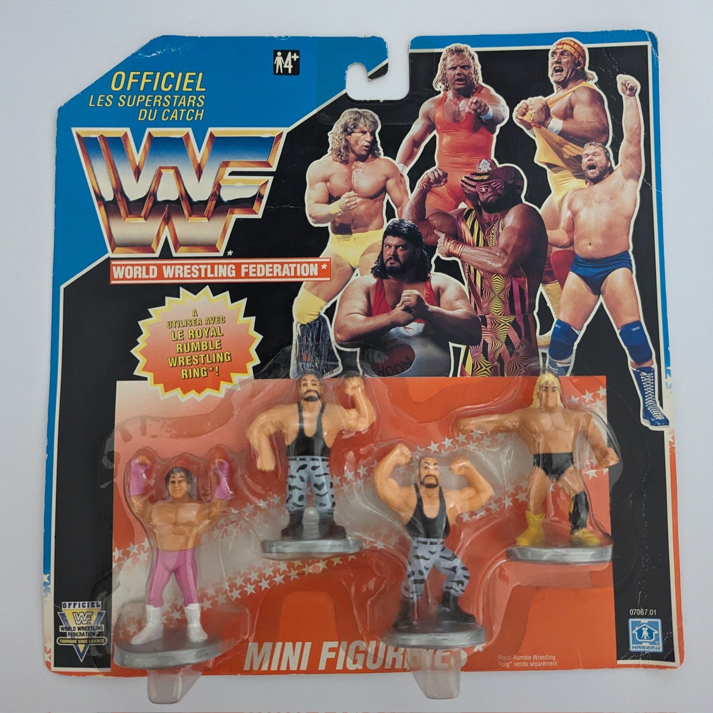 1992 WWF Hasbro Mini Wrestlers: Brutus "The Barber" Beefcake, Butch and Luke of the Bushwhackers & Greg "The Hammer" Valentine