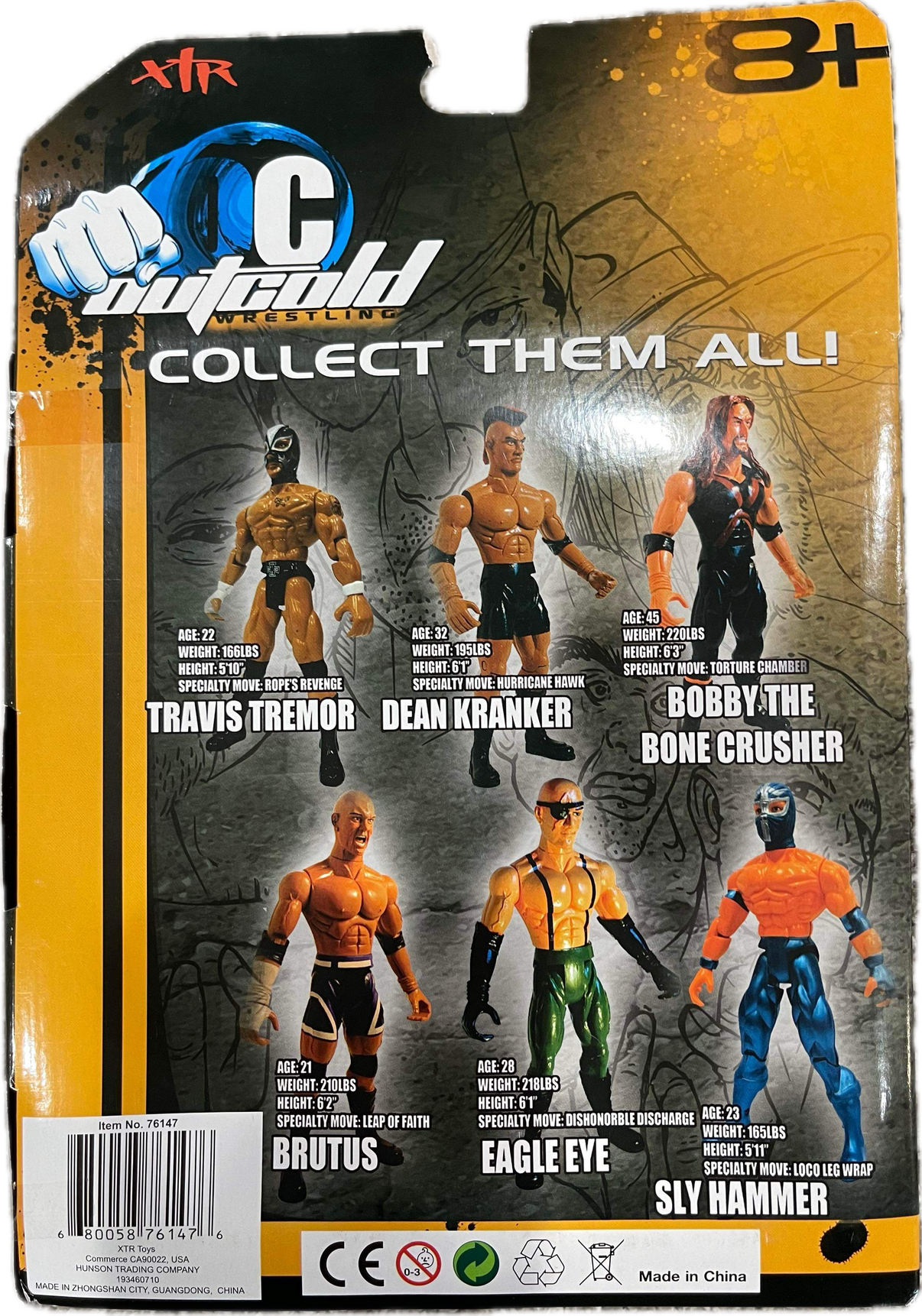 XTR Toys Outcold Wrestling Ringmasters Bootleg/Knockoff Travis Tremor ...
