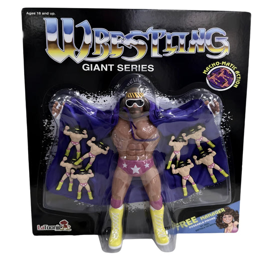 2026 LaToonie Wrestling Giant Series 8" Scale "Macho Man" Randy Savage [Commercial Edition, Carding Variant]