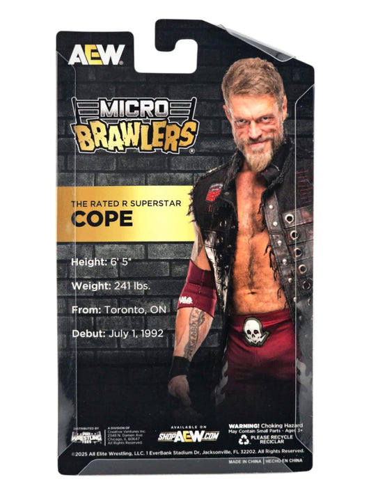 2025 AEW Pro Wrestling Tees Micro Brawlers Limited Edition Cope