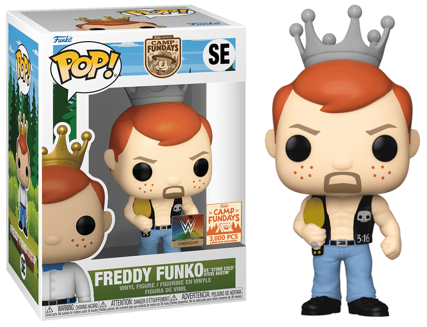 2023 WWE Funko POP! Vinyls SE Freddy Funko [As “Stone Cold” Steve Austin, Exclusive]