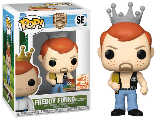 2023 WWE Funko POP! Vinyls SE Freddy Funko [As “Stone Cold” Steve Austin, Exclusive]