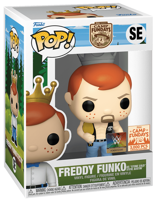 2023 WWE Funko POP! Vinyls SE Freddy Funko [As “Stone Cold” Steve Austin, Exclusive]