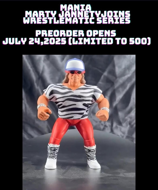 LaToonie Wrestling Wrestlematic Series 4.5" Scale Marty Jannetty
