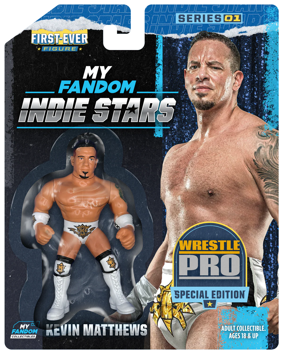 My Fandom Collectibles Indie Stars Series 1 Kevin Matthews [With White Trunks]