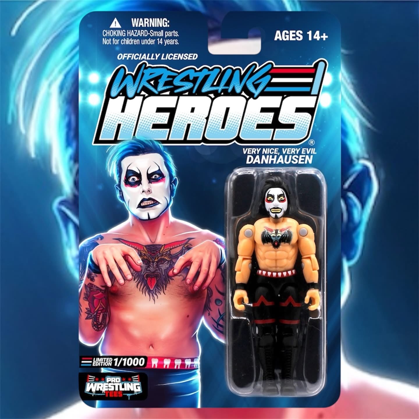 2025 Pro Wrestling Tees Wrestling Heroes Series 1 "Very Nice, Very Evil" Danhausen