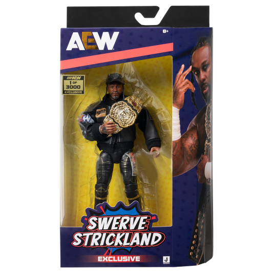 2025 AEW Jazwares Unrivaled Collection Shop AEW Exclusive Premier Edition Swerve Strickland
