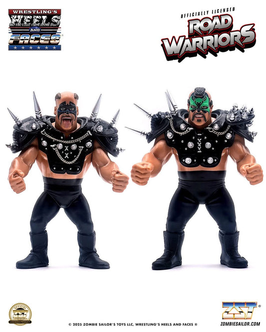 2025 Zombie Sailor's Toys Wrestling's Heels & Faces Multipack: The Road Warriors