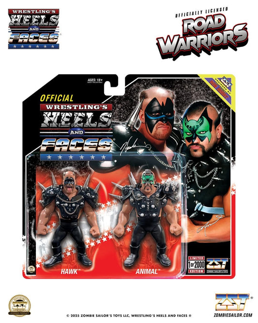 2025 Zombie Sailor's Toys Wrestling's Heels & Faces Multipack: The Road Warriors