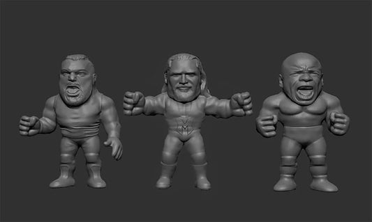 2026 Really Weird Wrestling Grapple Gang Series 2 The System: Eddie Edwards, Brian Myers & Moose [Glow In the Dark]