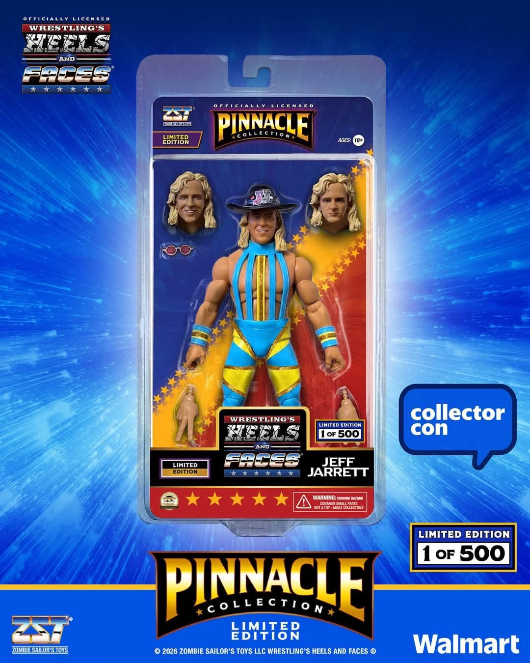 Zombie Sailor's Toys Wrestling's Heels & Faces Pinnacle Collection Jeff Jarrett [Exclusive]