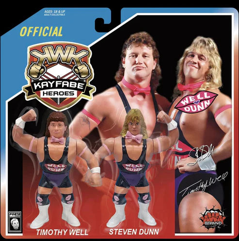 2025 KWK Kayfabe Heroes Well Dunn 2-Pack [Blue Variant