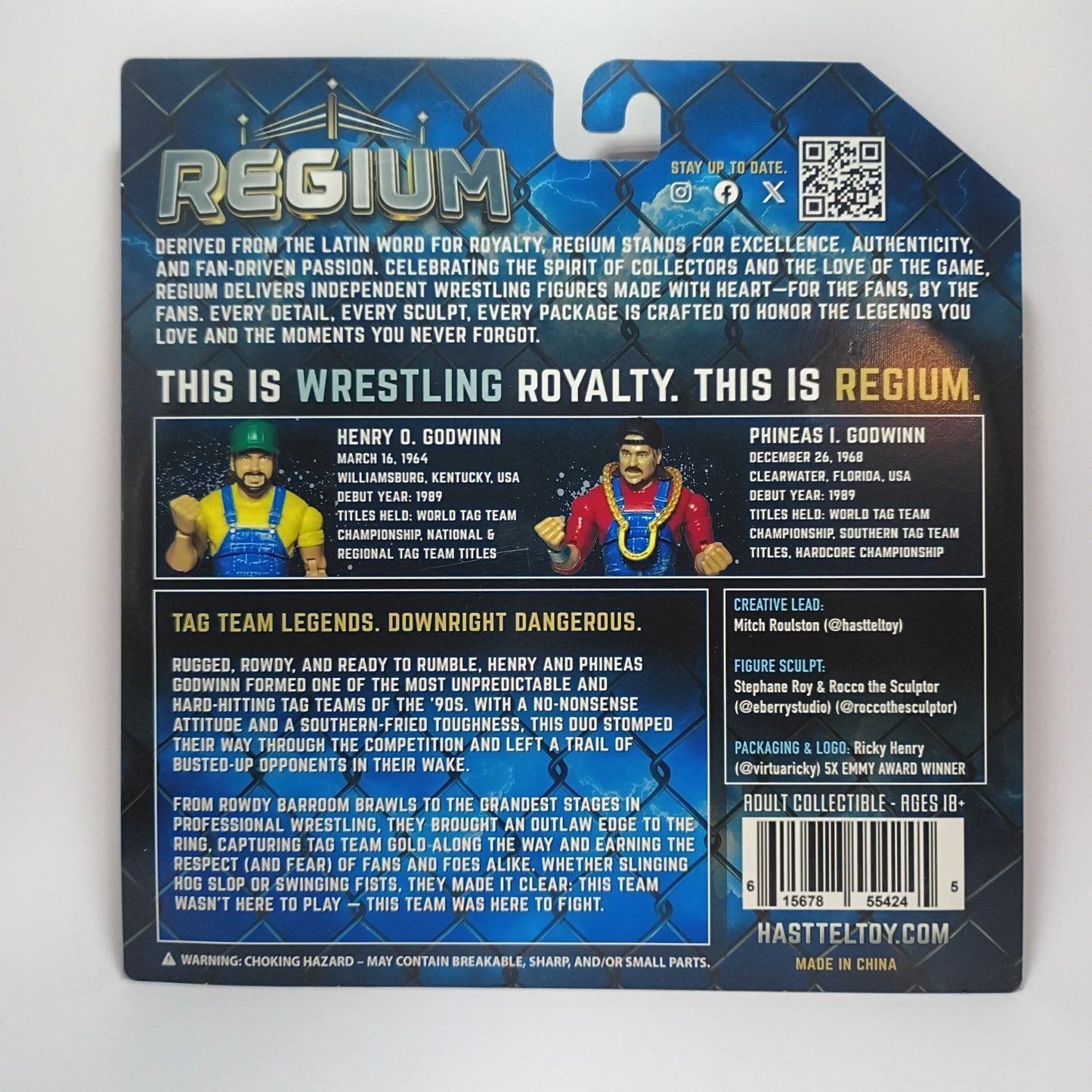 2025 Hasttel Toy Grapplers & Gimmicks Regium Series Henry O. Godwinn & Phineas I. Godwinn