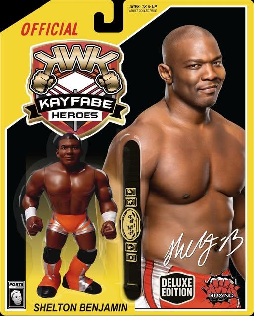2026 KWK Kayfabe Heroes Deluxe Edition Shelton Benjamin [With Orange Trunks]