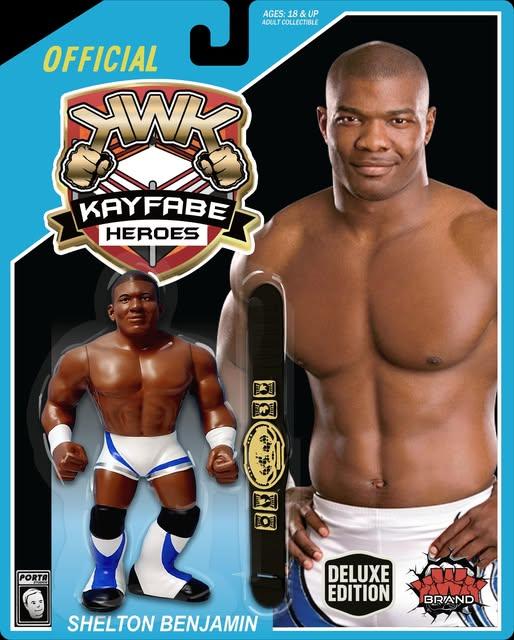 2026 KWK Kayfabe Heroes Deluxe Edition Shelton Benjamin [With White Trunks]
