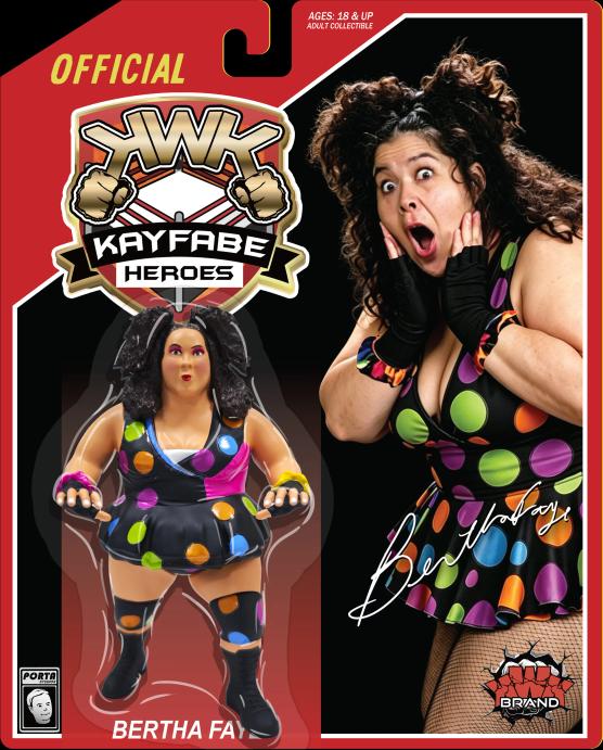 KWK Kayfabe Heroes Bertha Faye [With Polka Dot Gear]