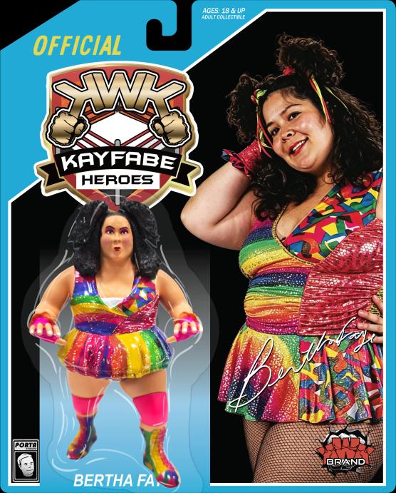 KWK Kayfabe Heroes Bertha Faye [With Rainbow Gear]