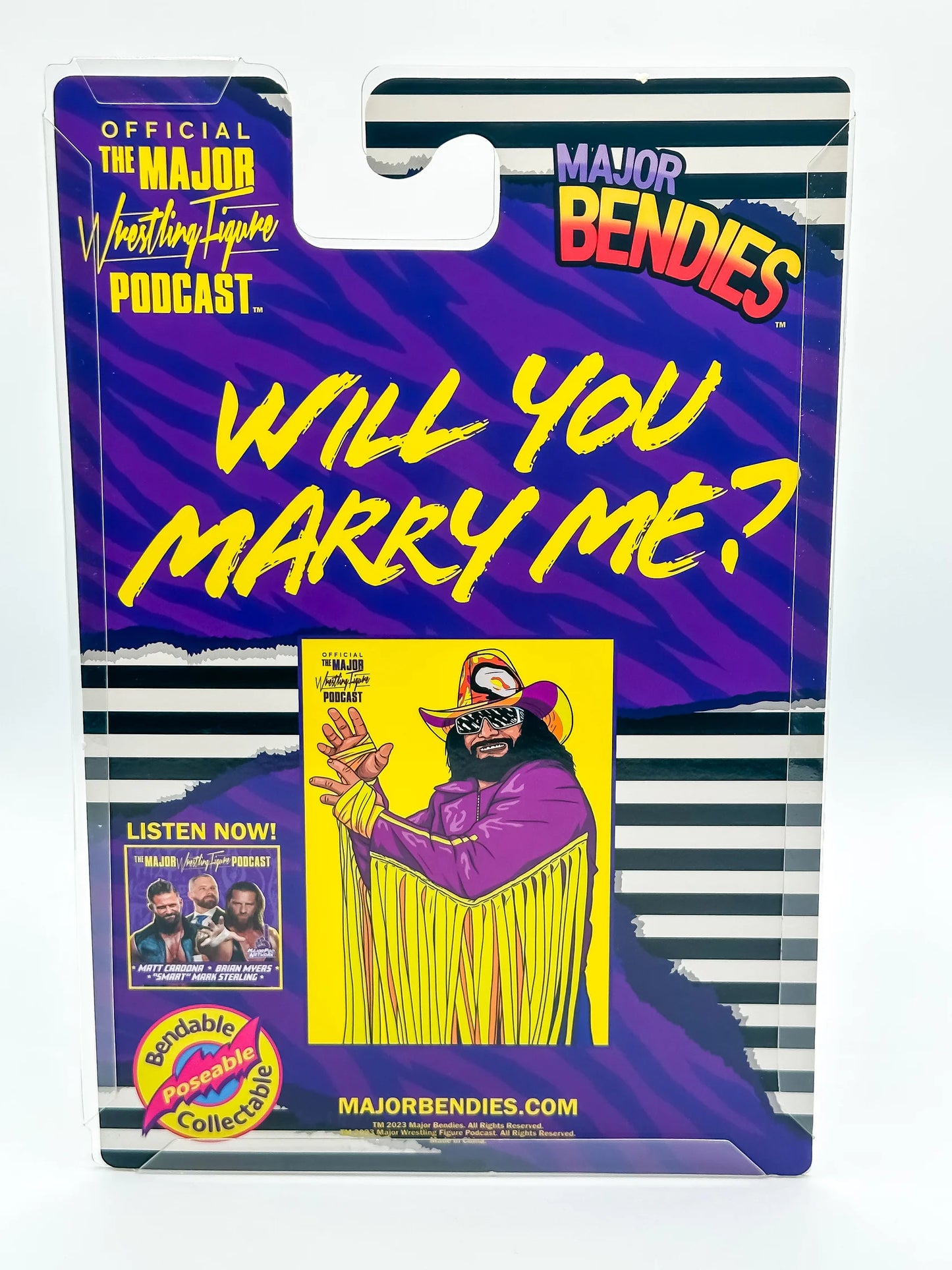 2024 Major Wrestling Figure Podcast Major Bendies "Macho Man" Randy Savage [Exclusive]