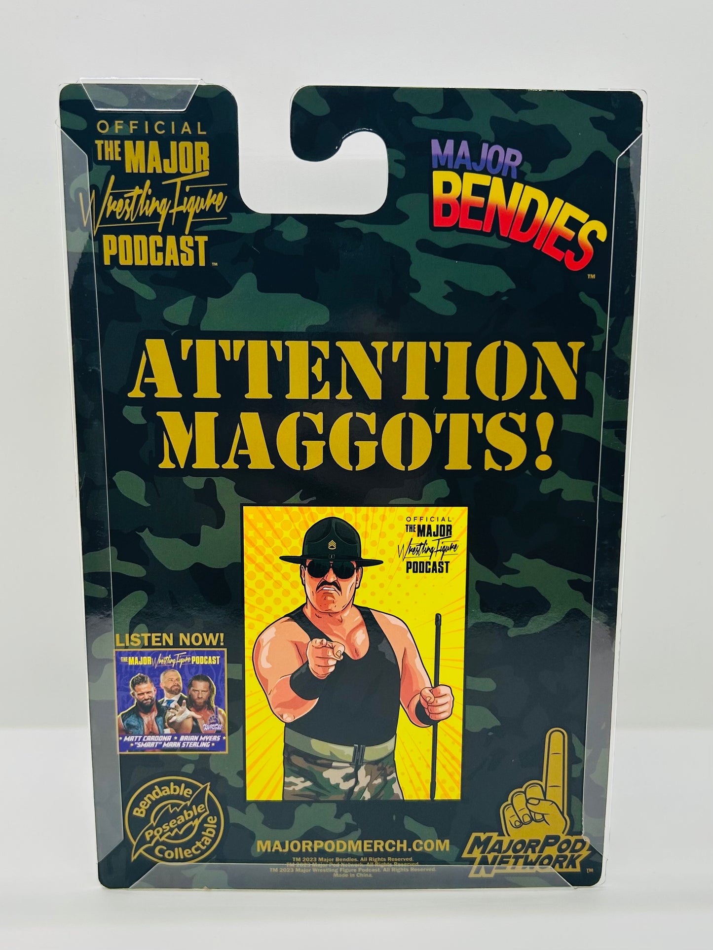 2023 Major Wrestling Figure Podcast Major Bendies Sgt. Slaughter ...