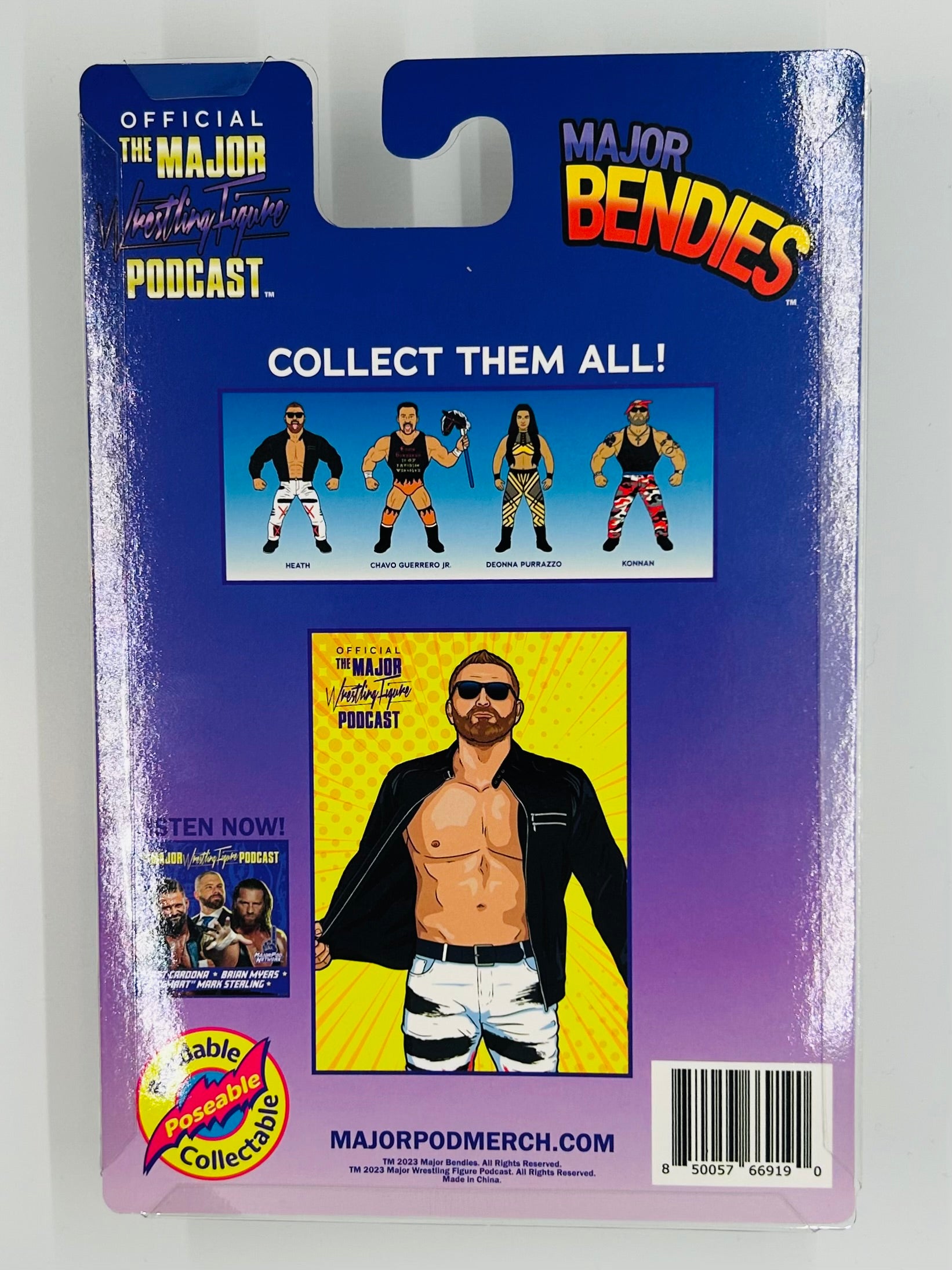 2024 Major Wrestling Figure Podcast Extreme Bendies Series 2 Shane Dou Bloody Chase