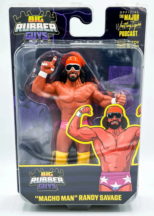 2024 Major Wrestling Figure Podcast Big Rubber Guys "Macho Man" Randy Savage [With Pink Trunks]