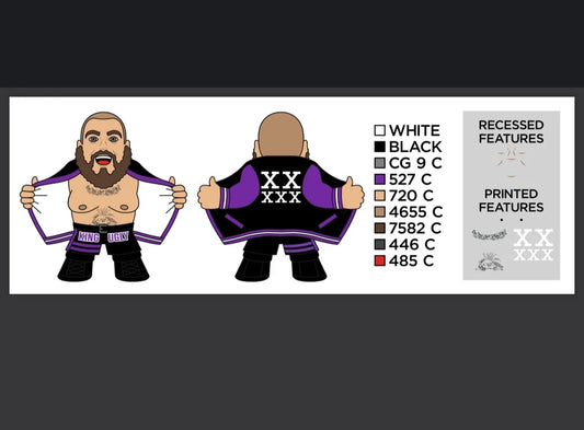 2025 Pro Wrestling Tees Micro Brawlers Limited Edition Jeff Cannonball