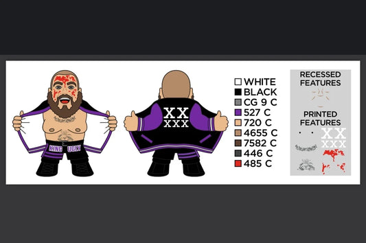 2025 Pro Wrestling Tees Micro Brawlers Limited Edition Jeff Cannonball [Chase]