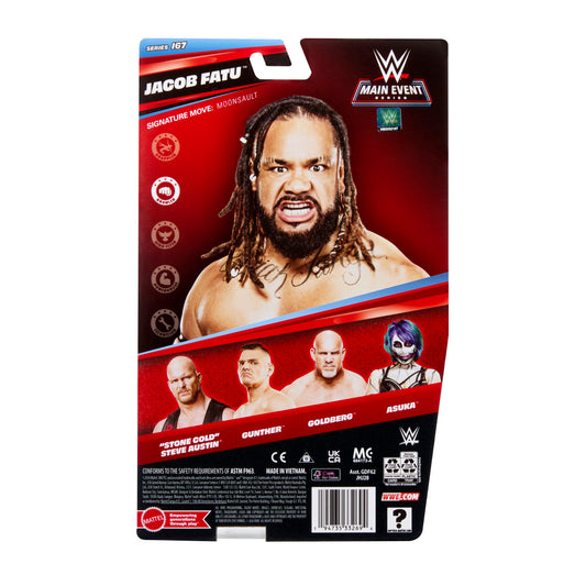 2026 WWE Mattel Main Event Series 167 Jacob Fatu