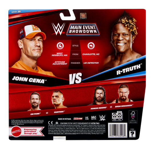 2026 WWE Mattel Main Event Showdown Series 28 John Cena vs. R-Truth