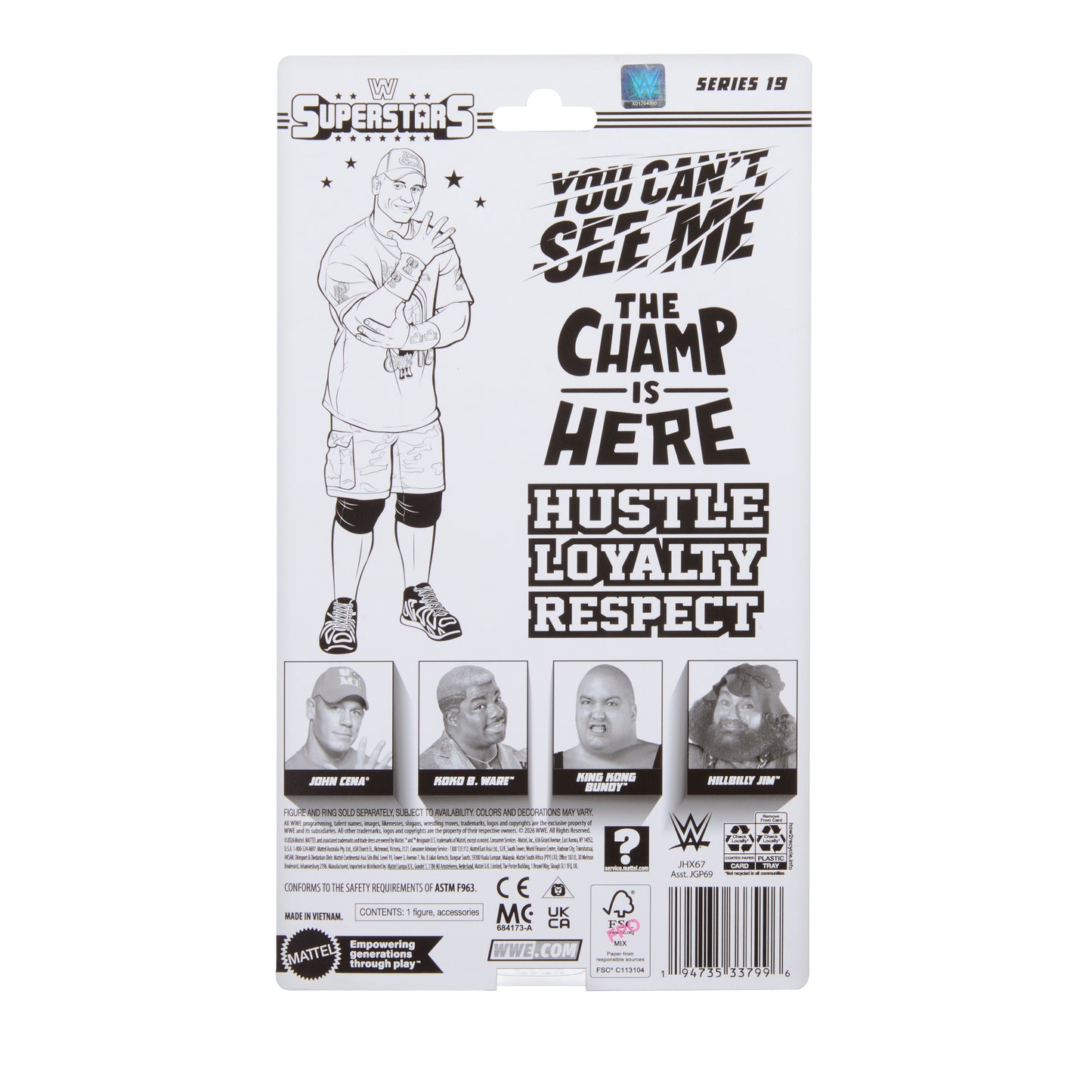 2026 WWE Mattel Superstars Series 19 John Cena
