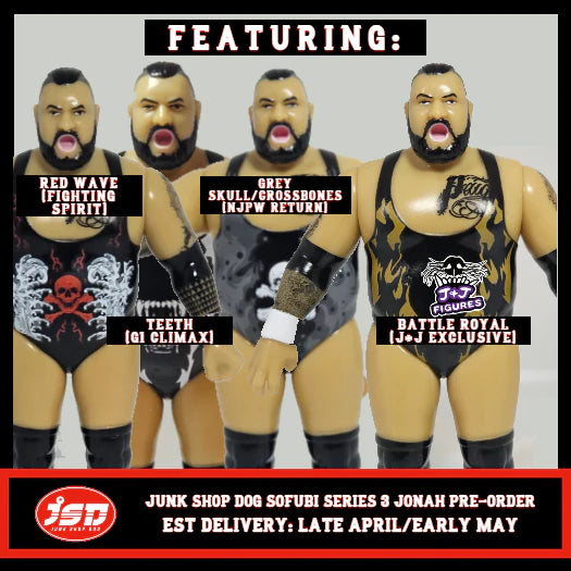 2025 Junk Shop Dog Sofubi Pro Wrestling Series 3 Limited Edition JONAH [Exclusive]