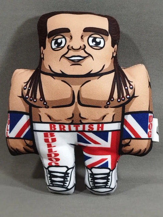 2023 Wrestle Crate UK British Bulldog Mini Mascot