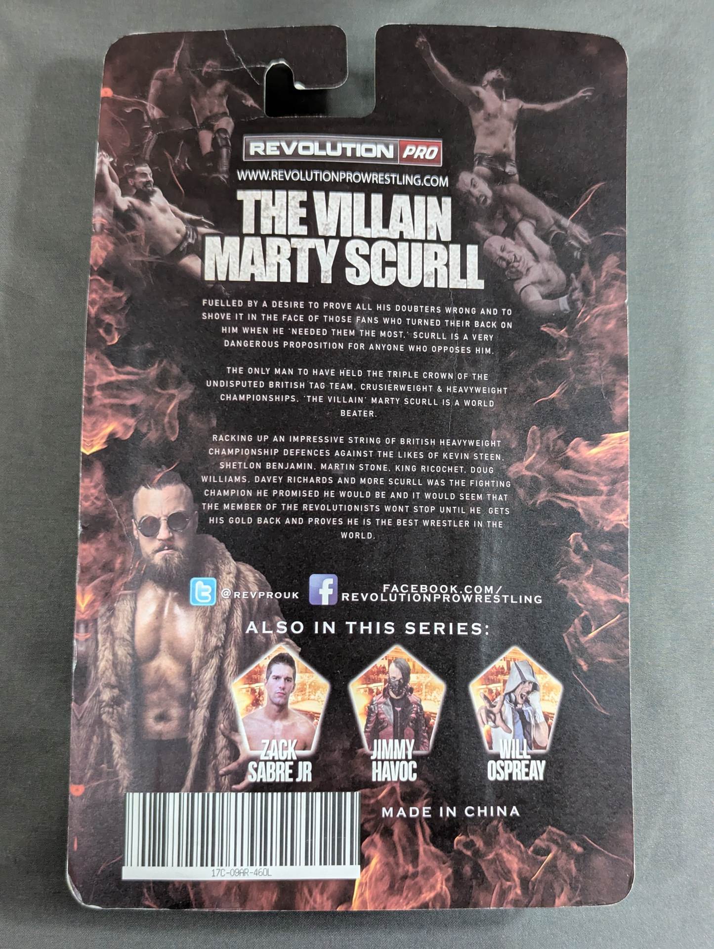 2016 Revolution Pro Wrestling "The Villain" Marty Scurll