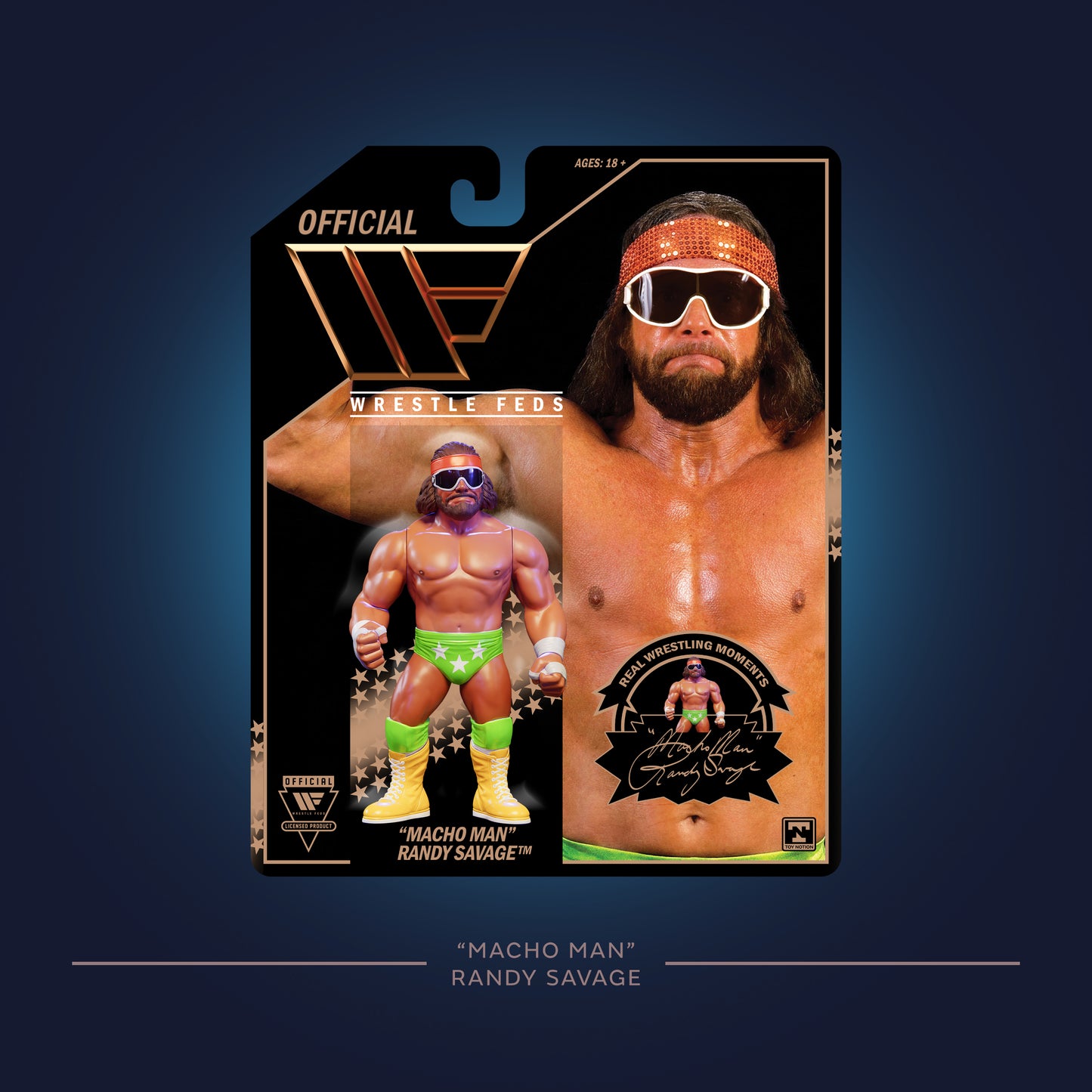 Toy Notion Wrestle Feds Black Collection "Macho Man" Randy Savage