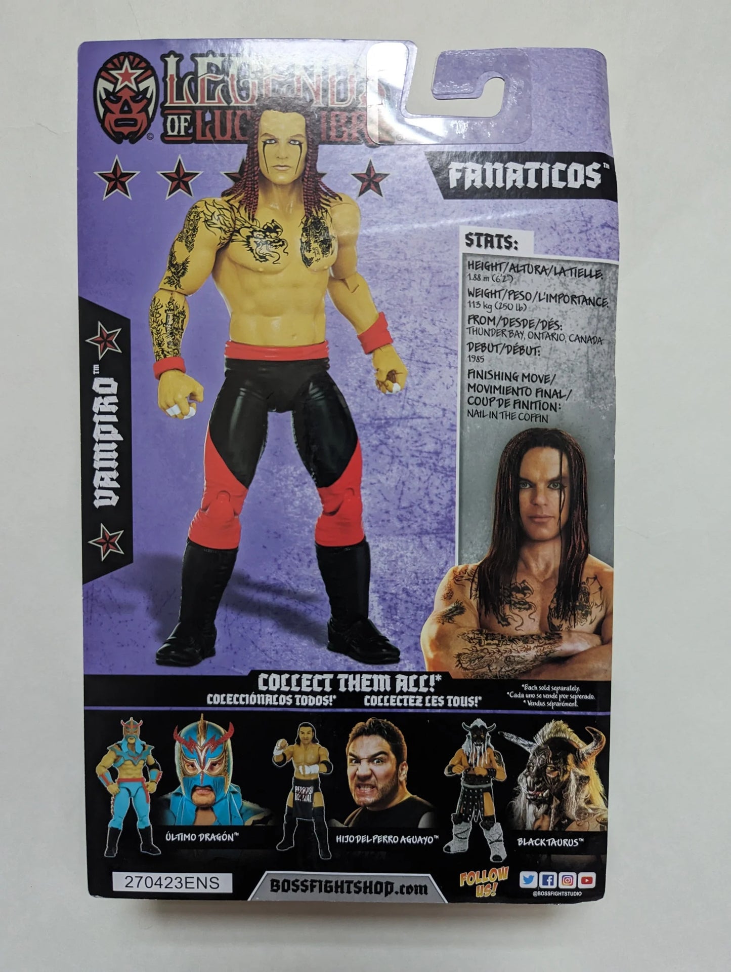 2023 Boss Fight Studio Legends of Lucha Libre Fanaticos Series 2 Vampiro