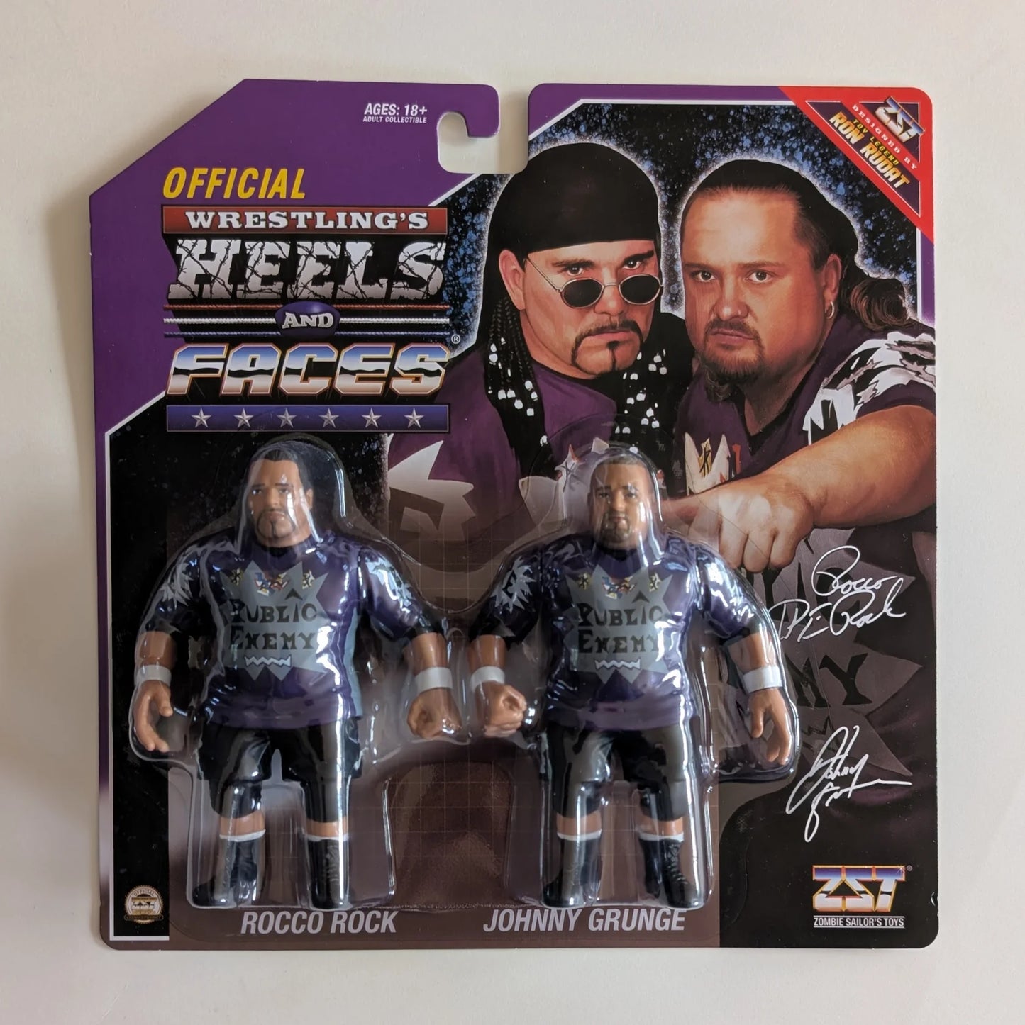 2025 Zombie Sailor's Toys Wrestling's Heels & Faces Public Enemy: Johnny Grunge & Rocco Rock