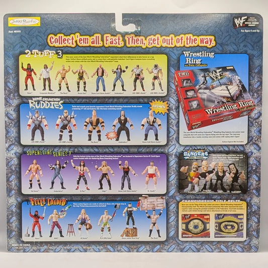 1999 WWF Jakks Pacific 2 Tuff Series 3 "The Rattlesnake" Stone Cold Steve Austin & "The Phenom" Undertaker
