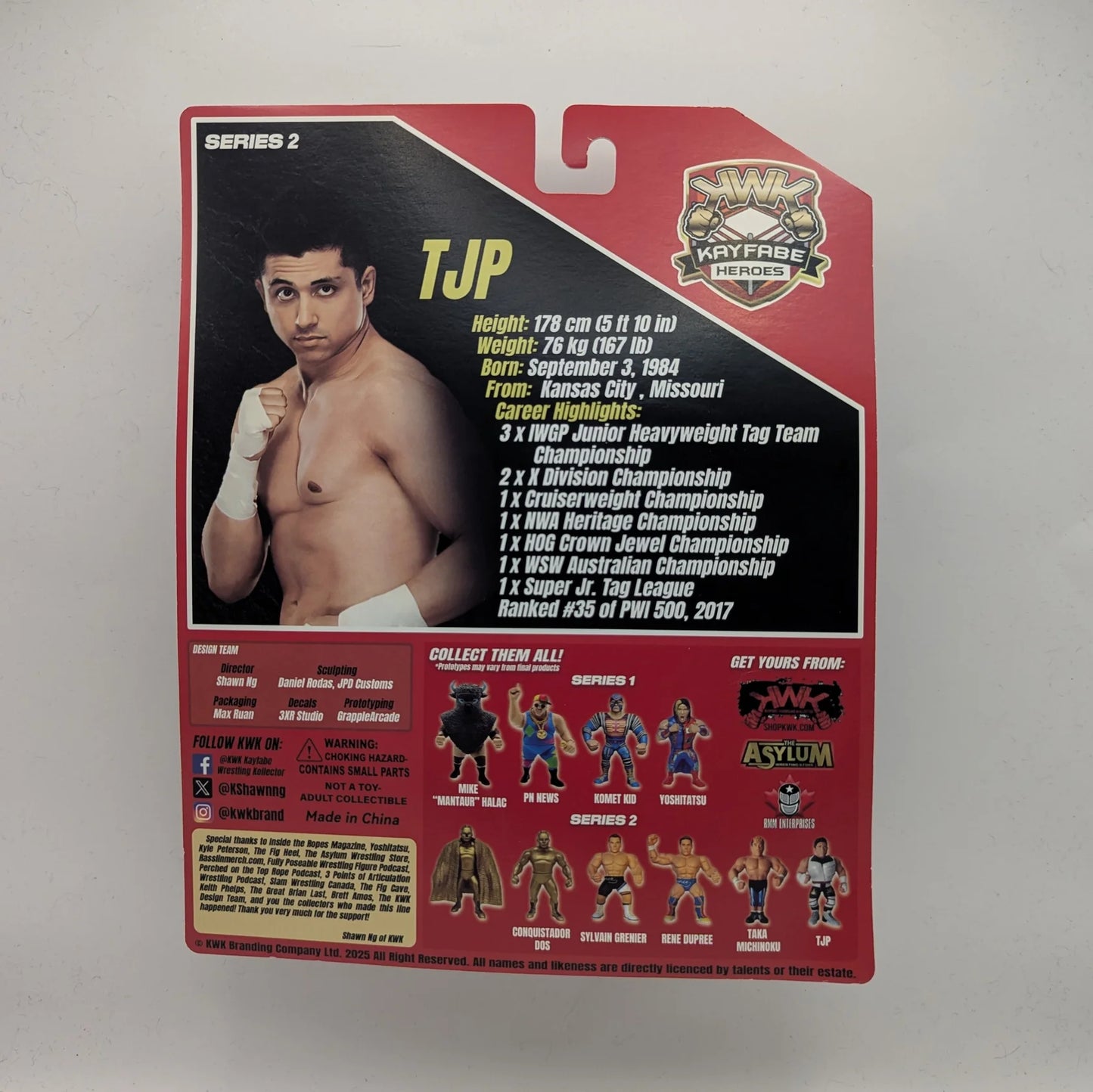 2025 KWK Kayfabe Heroes Series 2 TJP [Variant A]