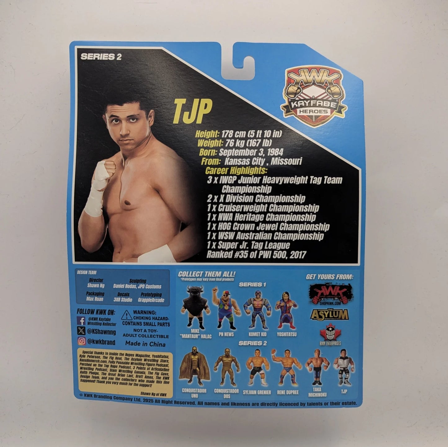 2025 KWK Kayfabe Heroes Series 2 TJP [Variant B]