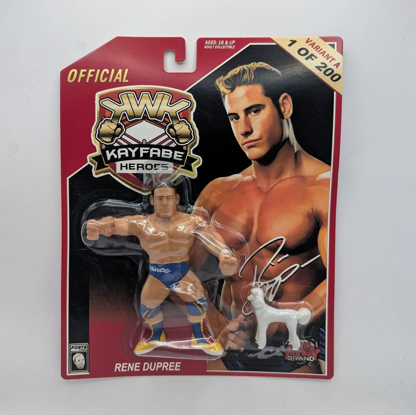 2025 KWK Kayfabe Heroes Series 2 Rene Dupree [Variant A]