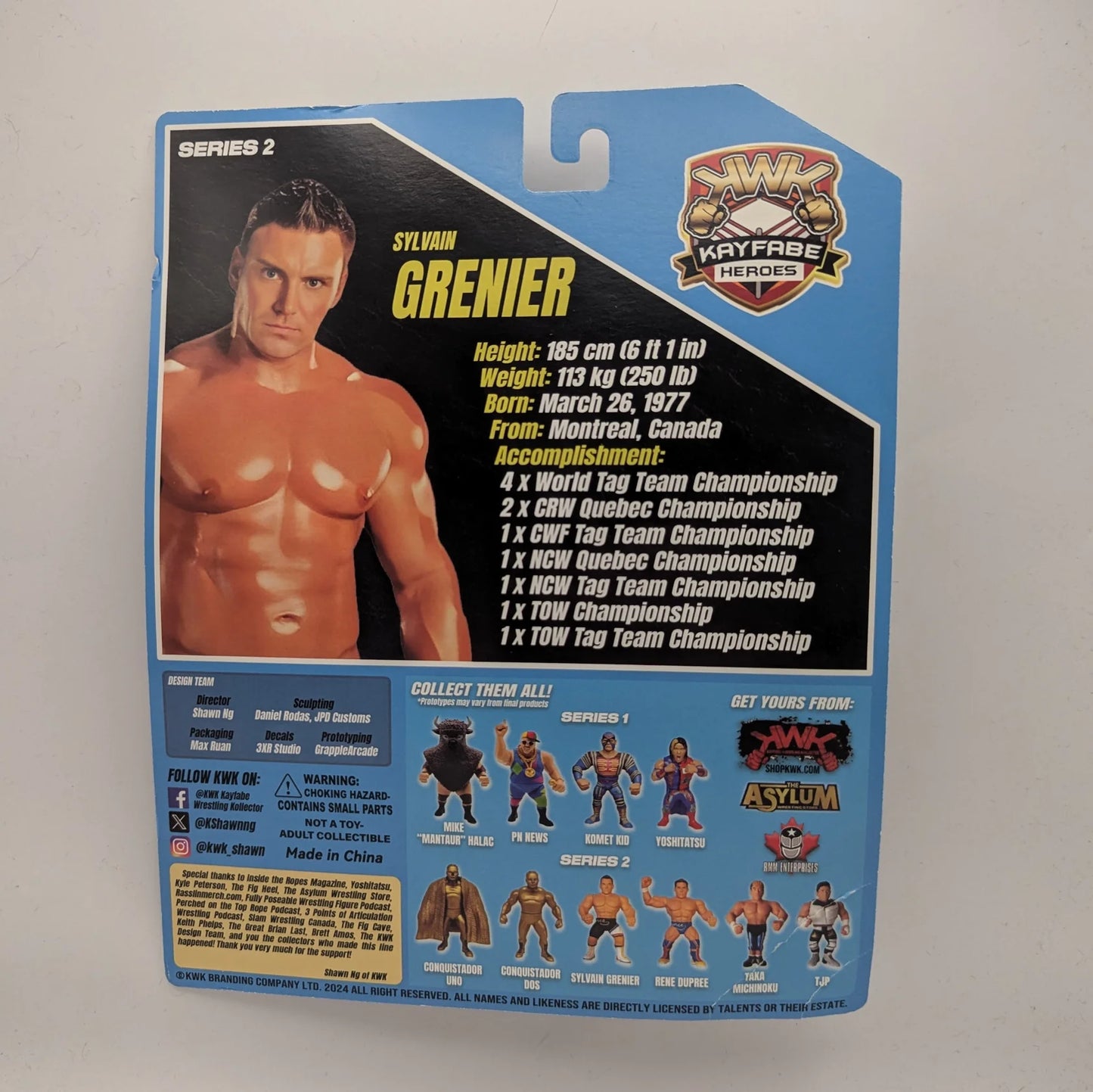 2025 KWK Kayfabe Heroes Series 2 Sylvain Grenier [Variant B]