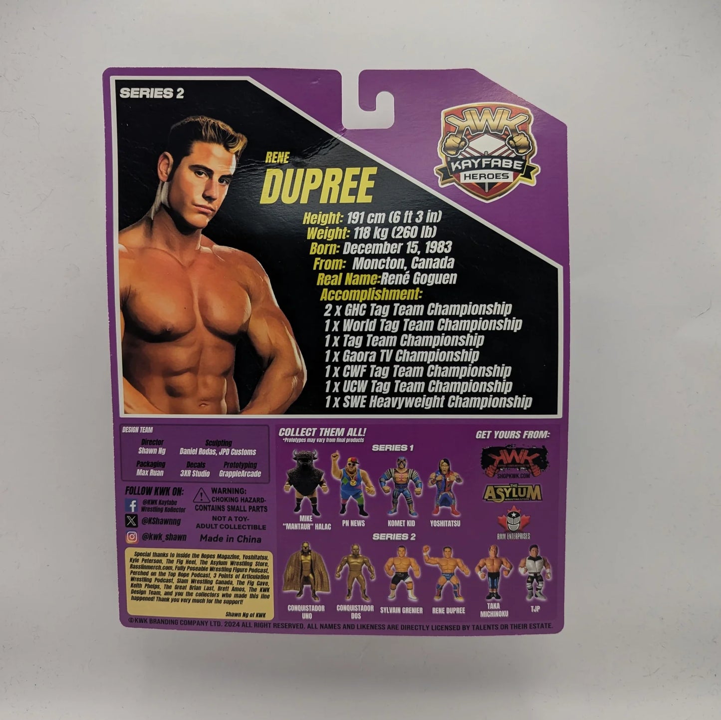 2025 KWK Kayfabe Heroes Series 2 Rene Dupree [Variant C]