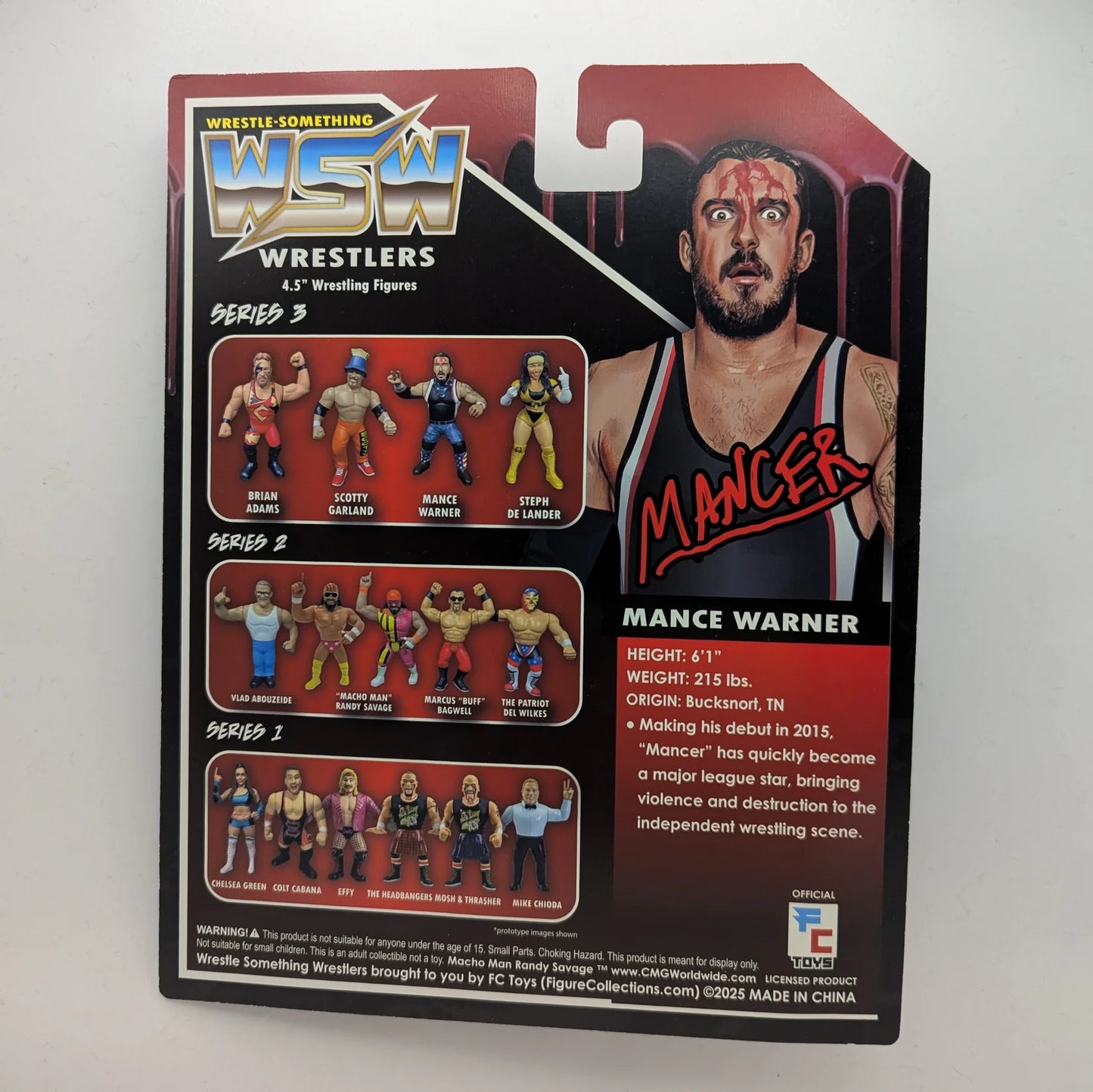 2025 FC Toys Wrestle-Something Wrestlers Series 3 Mance Warner [Ultra Bloody Variant, Exclusive]