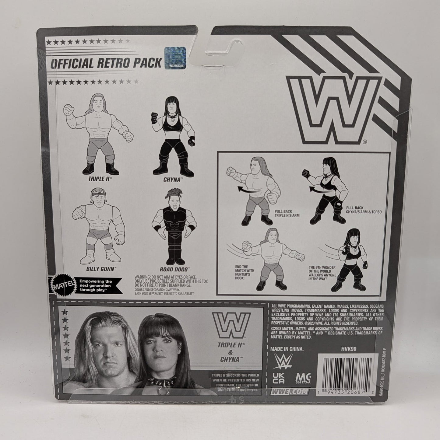 2024 WWE Mattel Ringside Exclusive DX Official Retro Tag Team: Chyna & Triple H