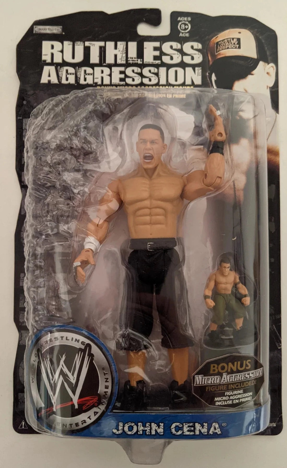 2008 WWE Jakks Pacific Ruthless Aggression With Micro Aggression Series 1 John Cena