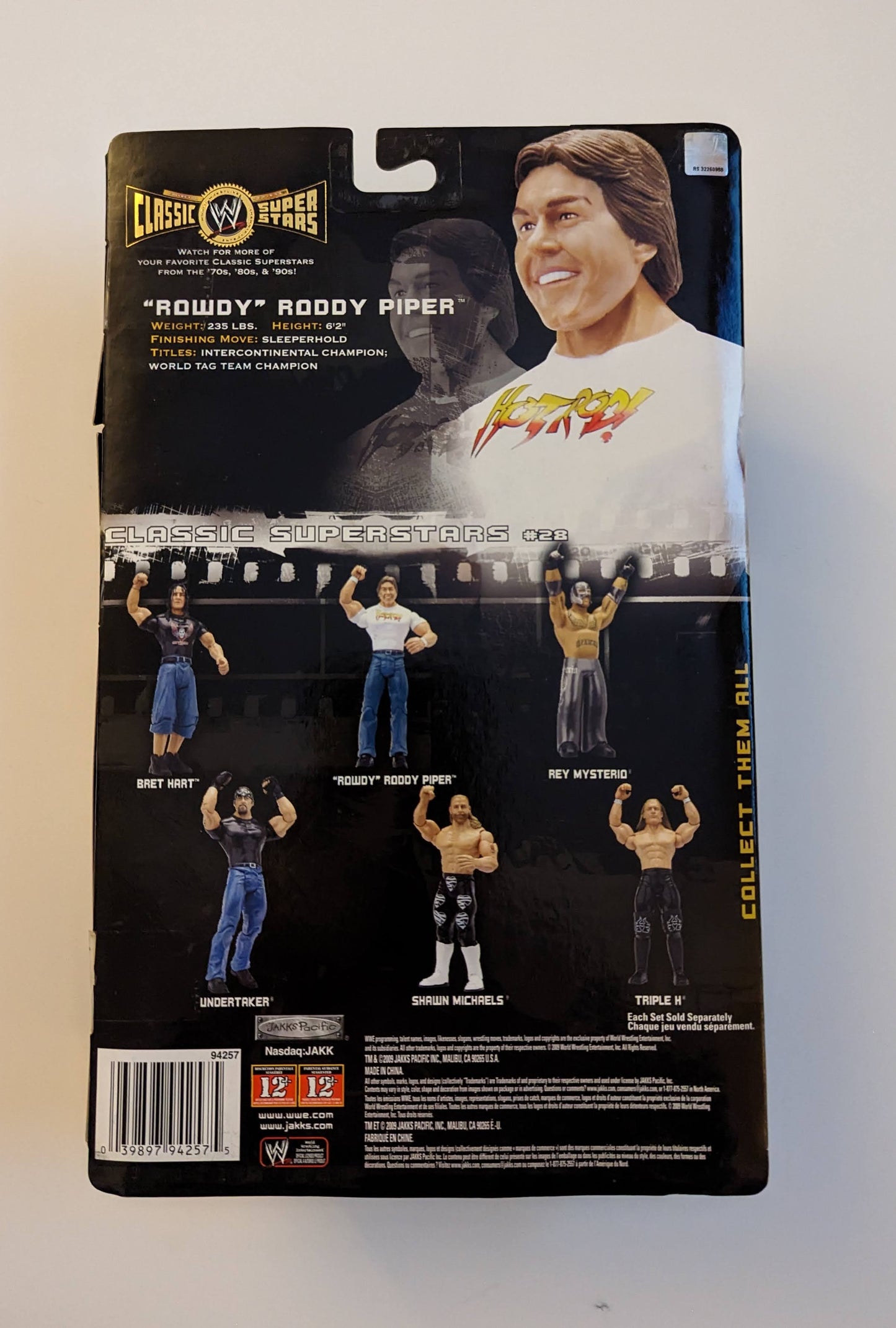 2009 WWE Jakks Pacific Classic Superstars Series 28 Rowdy Roddy Piper ...