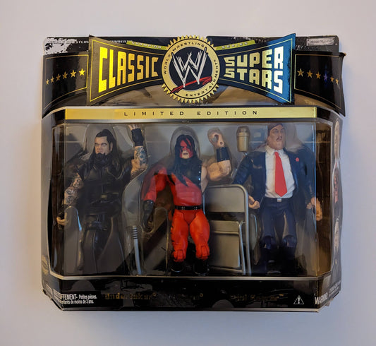2007 WWE Jakks Pacific Classic Superstars 3-Packs Series 7 Undertaker, Kane & Paul Bearer